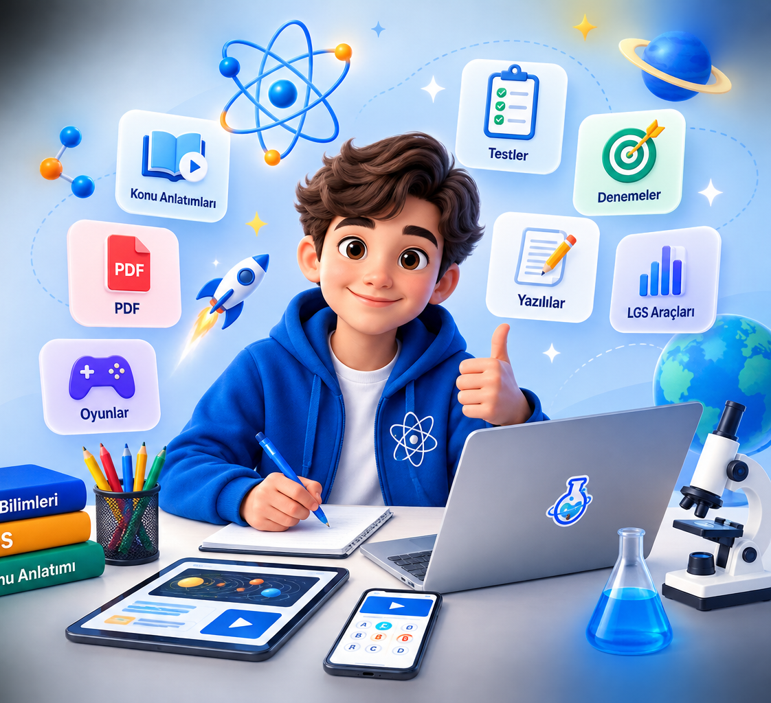FenMerkezi dijital eğitim platformu ve LMS öğrenme ekranı